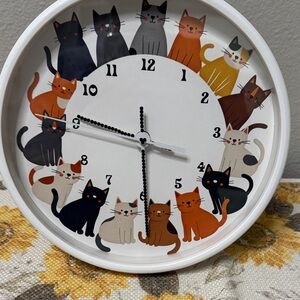 Cat-Themed Clock with Bling Hands, Fun Pet Lover Gift 😺ONE Available